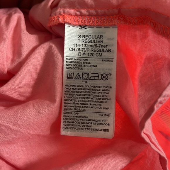 Like New! Gap Neon Coral Tiered Tulle Skirt in size Small (6/7) - Picture 3 of 3
